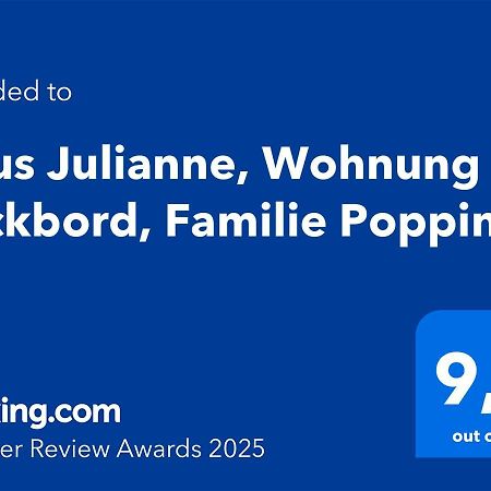 Haus Julianne, Wohnung Backbord, Familie Poppinga Norderney Exterior foto